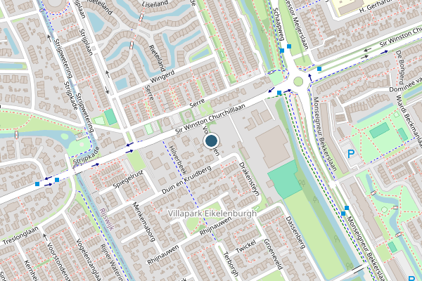 Politie-melding op Voorlinden, Rijswijk op 1 augustus, kaart-overzicht