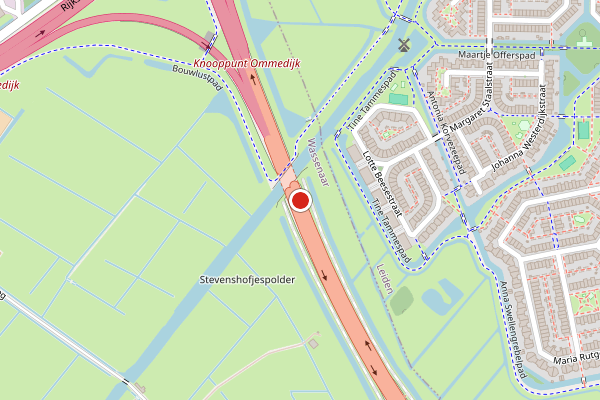 Brandweer-melding op Wassenaar op 1 augustus, kaart-overzicht