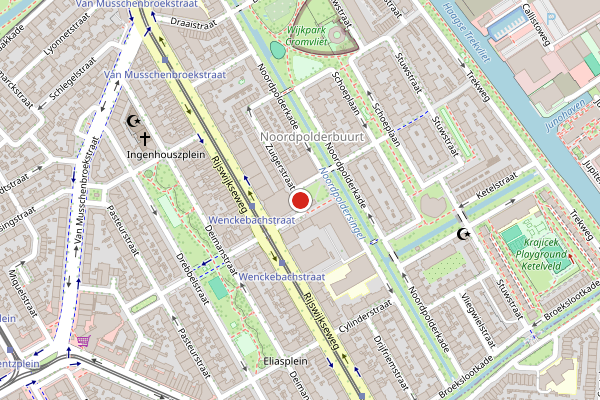 Brandweer-melding op Wenckebachstraat, Den Haag op 1 augustus, kaart-overzicht