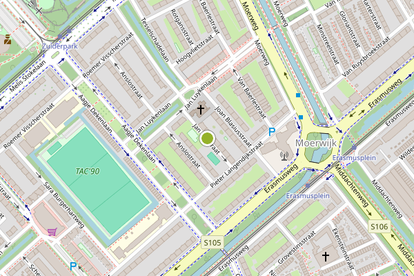 Ambulance-melding op Jan Vosstraat, Den Haag op 1 augustus, kaart-overzicht
