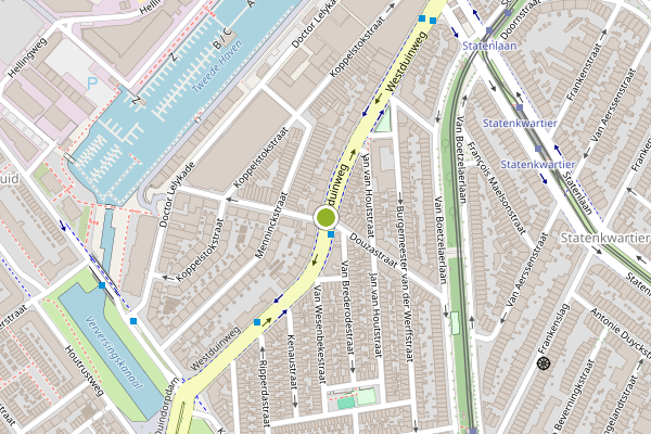 Ambulance-melding op Westduinweg, Den Haag op 1 augustus, kaart-overzicht