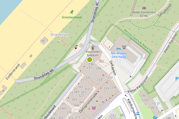 Ambulance-melding op Deltaplein, Den Haag op 1 augustus, kaart-overzicht