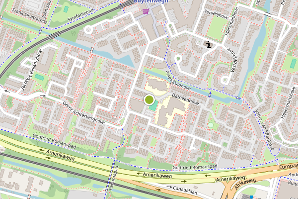 Ambulance-melding op Carry van Bruggenhove, Zoetermeer op 1 augustus, kaart-overzicht
