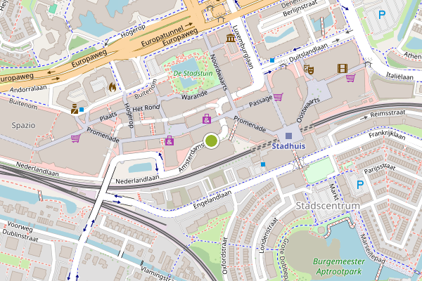Ambulance-melding op Amsterdamstraat, Zoetermeer op 1 augustus, kaart-overzicht