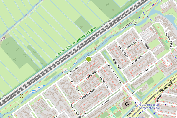 Ambulance-melding op Zijdesingel, Leidschendam op 1 augustus, kaart-overzicht