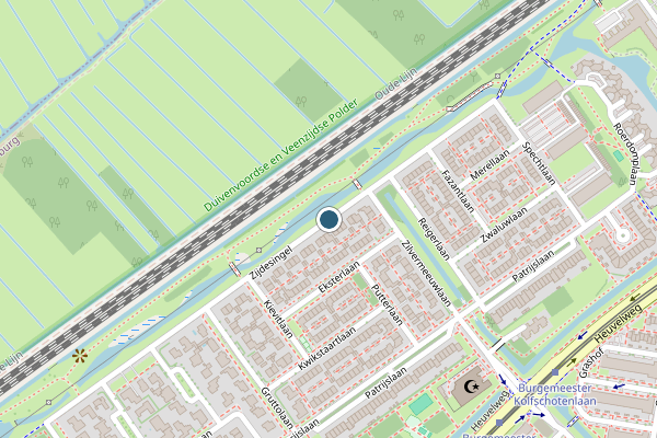 Politie-melding op Zijdesingel, Leidschendam op 1 augustus, kaart-overzicht