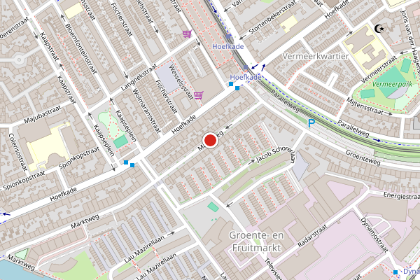 Brandweer-melding op Marktweg, Den Haag op 2 augustus, kaart-overzicht