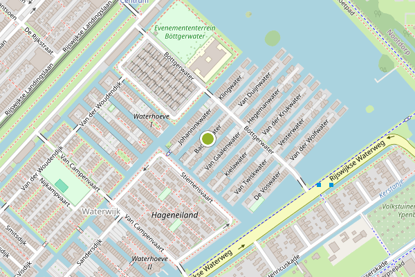 Ambulance-melding op Backeswater, Den Haag op 2 augustus, kaart-overzicht