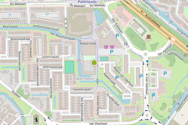 Ambulance-melding op Rakkersveld, Zoetermeer op 2 augustus, kaart-overzicht