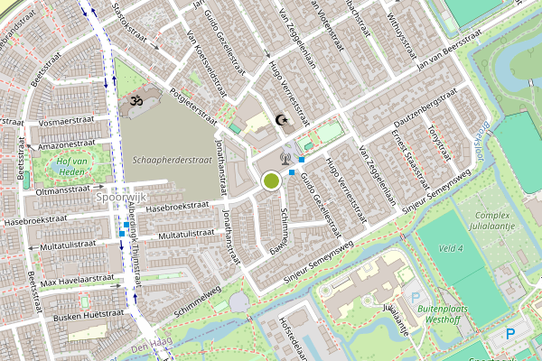 Ambulance-melding op Van Meursstraat, Den Haag op 2 augustus, kaart-overzicht