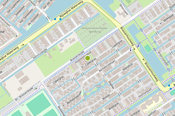 Ambulance-melding op Cypergras, Den Haag op 2 augustus, kaart-overzicht