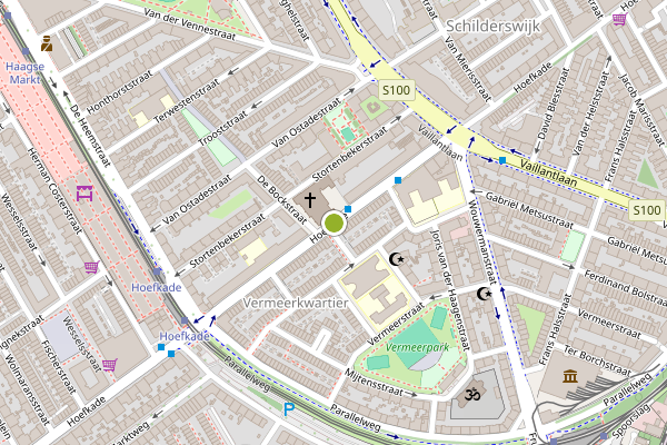 Ambulance-melding op Hoefkade, Den Haag op 2 augustus, kaart-overzicht