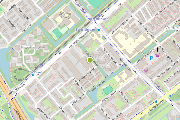 Ambulance-melding op Schuttersdreef, Den Haag op 2 augustus, kaart-overzicht
