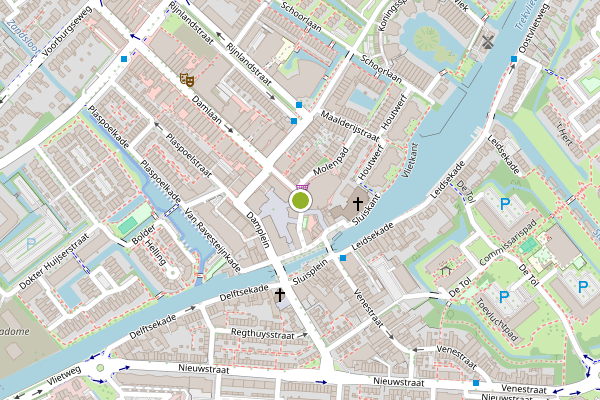 Ambulance-melding op Damstraat, Leidschendam op 2 augustus, kaart-overzicht
