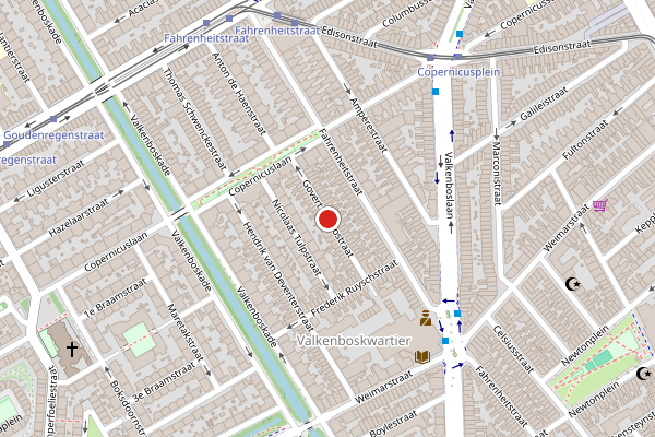Brandweer-melding op Govert Bidloostraat, Den Haag op 2 augustus, kaart-overzicht