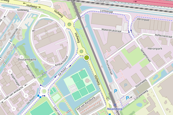 Ambulance-melding op Hofweg, Nootdorp op 19 mei, kaart-overzicht