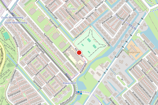 Brandweer-melding op Klaverveld, Den Haag op 2 augustus, kaart-overzicht