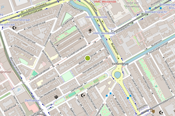 Ambulance-melding op Wateringsestraat, Den Haag op 2 augustus, kaart-overzicht