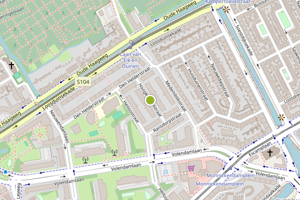 Ambulance-melding op Hoogkarspelstraat, Den Haag op 2 augustus, kaart-overzicht