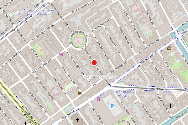 Brandweer-melding op Zoutmanstraat, Den Haag op 2 augustus, kaart-overzicht