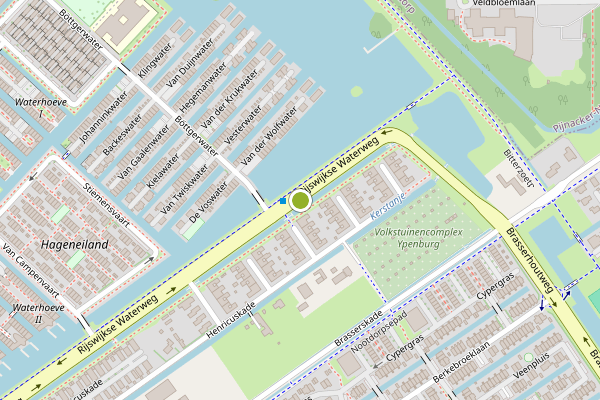 Ambulance-melding op Rijswijkse Waterweg, Den Haag op 2 augustus, kaart-overzicht