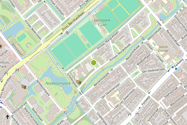 Ambulance-melding op Montessoristraat, Voorburg op 2 augustus, kaart-overzicht
