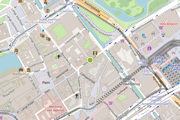 Ambulance-melding op Herengracht, Den Haag op 2 augustus, kaart-overzicht