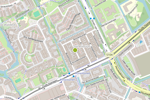 Ambulance-melding op Plantentuinen, Den Haag op 2 augustus, kaart-overzicht