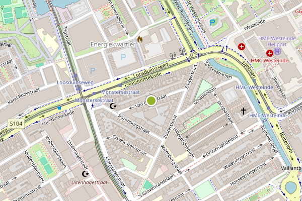 Ambulance-melding op Van Goghstraat, Den Haag op 2 augustus, kaart-overzicht