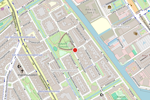 Brandweer-melding op Schoeplaan, Den Haag op 2 augustus, kaart-overzicht