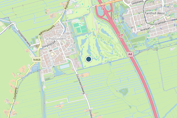 Politie-melding op Schipluiden op 2 augustus, kaart-overzicht