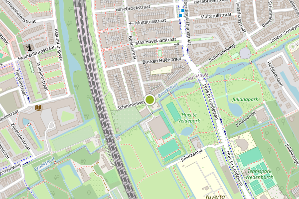 Ambulance-melding op Schimmelweg, Den Haag op 2 augustus, kaart-overzicht