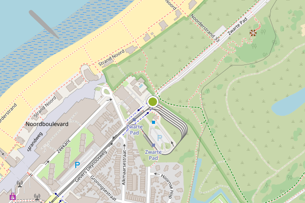 Ambulance-melding op Zwarte Pad, Den Haag op 3 augustus, kaart-overzicht