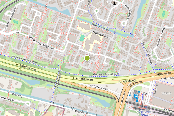Ambulance-melding op Coornherthove, Zoetermeer op 19 mei, kaart-overzicht