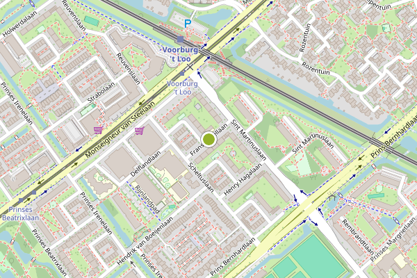 Ambulance-melding op Frans Cobellaan, Voorburg op 3 augustus, kaart-overzicht