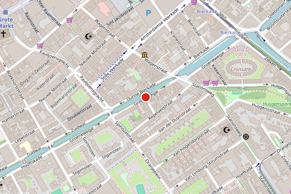 Brandweer-melding op Groenewegje, Den Haag op 19 mei, kaart-overzicht