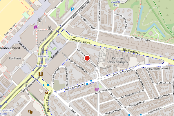 Brandweer-melding op Gevers Deynootstraat, Den Haag op 19 mei, kaart-overzicht