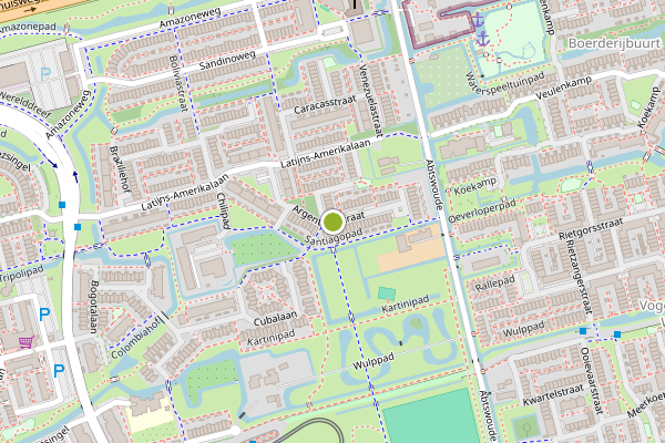 Ambulance-melding op Argentiniestraat, Delft op 19 mei, kaart-overzicht