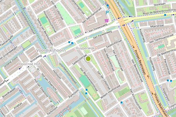 Ambulance-melding op Van der Lelijstraat, Delft op 3 augustus, kaart-overzicht