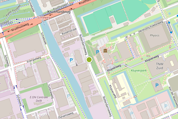 Ambulance-melding op Rotterdamseweg, Delft op 3 augustus, kaart-overzicht