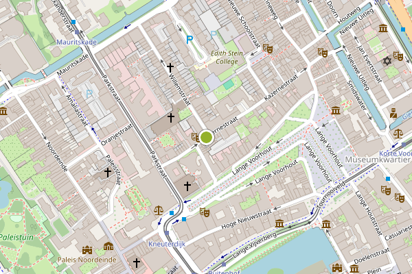 Ambulance-melding op Willem III straat, Den Haag op 19 mei, kaart-overzicht