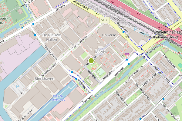 Ambulance-melding op Maanplein, Den Haag op 3 augustus, kaart-overzicht