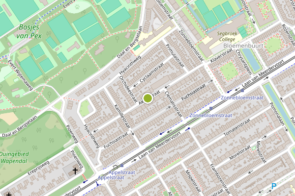 Ambulance-melding op Akeleistraat, Den Haag op 3 augustus, kaart-overzicht