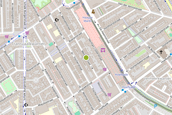 Ambulance-melding op Wesselsstraat, Den Haag op 3 augustus, kaart-overzicht
