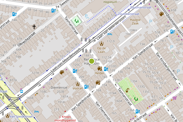 Ambulance-melding op Tasmanstraat, Den Haag op 3 augustus, kaart-overzicht