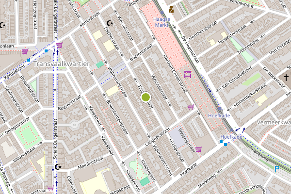 Ambulance-melding op Fischerstraat, Den Haag op 3 augustus, kaart-overzicht