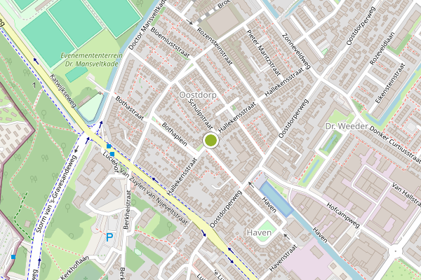 Ambulance-melding op Hallekensstraat, Wassenaar op 20 mei, kaart-overzicht