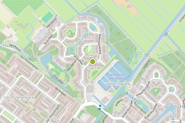 Ambulance-melding op Klokbekerkreek, Wassenaar op 19 mei, kaart-overzicht