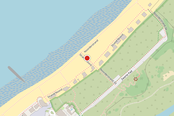 Ambulance + Brandweer samen ter plaatse op Strand Noord, Den Haag op 3 augustus, kaart-overzicht nieuws-bericht