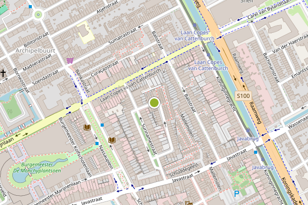 Ambulance-melding op Paramaribostraat, Den Haag op 3 augustus, kaart-overzicht